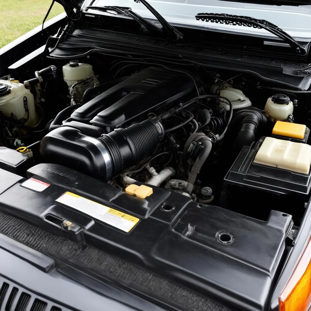 1991 Dodge Durango under the hood